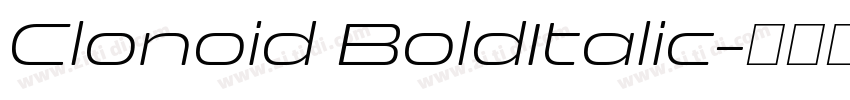 Clonoid BoldItalic字体转换